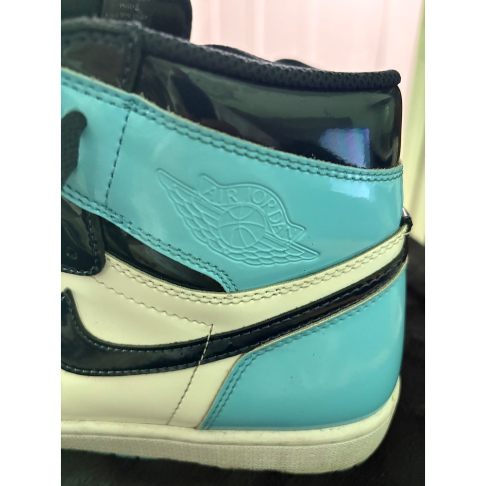 Nike Air Jordan 1 Retro High Blue Chill Obsidian Patent Leather CD0461-401 - Picture 2 of 9